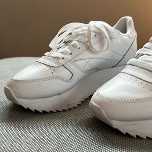 Reebok Platform Sneakers, Women Size 6.5, White
